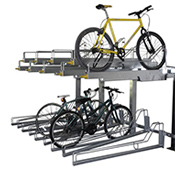 Support à vélos mural étagé 6&nbsp;places Bike Boost-Storage de Madrax