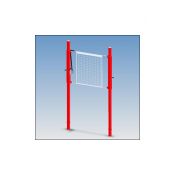 Poteaux de Volley-ball intérieur en aluminium 3po (3&nbsp;pouces) avec treuil (1)