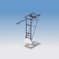 Structure de basket pliant au plafond double pro électrique