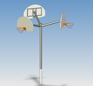 Structure de basketball triple 5-1/2&nbsp;po 