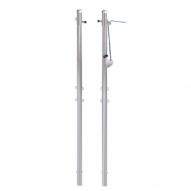 Poteaux acier galvanisé <br>2–&frac38;&nbsp;pouces, 2&nbsp;poulies pour filet