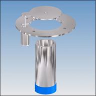 Ancrage en acier flottant zinc couvercle intégré 1.9&nbsp;po