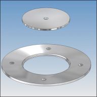Couronne flottante stainless de 7&nbsp;po avec couvercle