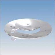 Couronne flottante stainless de 7&nbsp;po avec couvercle intégré