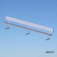 Banc de joueur aluminium 15&nbsp;pieds avec dossier
