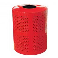 Panier à rebuts en acier perforé 32&nbsp;gallons