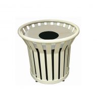 Panier à rebuts en lattes d'acier 22&nbsp;gallons