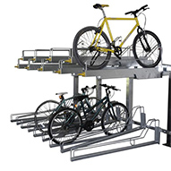 Support à vélos mural étagé 6&nbsp;places Bike Boost-Storage de Madrax