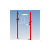 Poteaux de Volley-ball intérieur en aluminium 3po (3&nbsp;pouces) avec treuils (2)